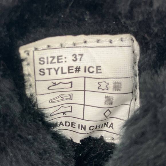 Pajar Canada Black Red Leather Faux Fur Lined Lace Up Waterproof Duck Snow Boots - Picture 4 of 10